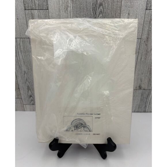 Artist Print Chicago Water Tower Annette Perone Leiber Matted New Black & White - Picture 5 of 5